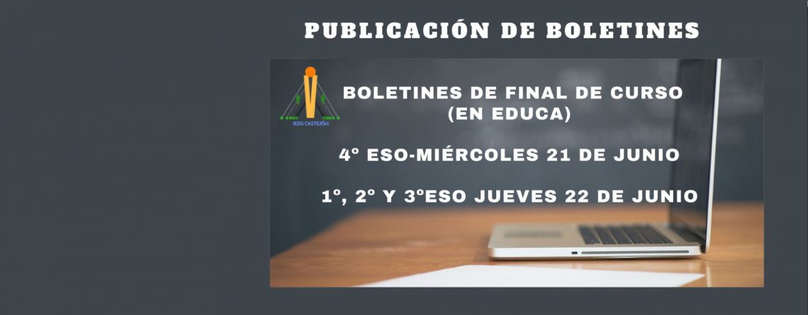 PUBLICACIÓN DE BOLETINES-EVALUACIÓN FINAL